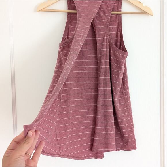 Lululemon All Tied Up Striped Pink Tank Top, size 2 - Picture 4 of 6